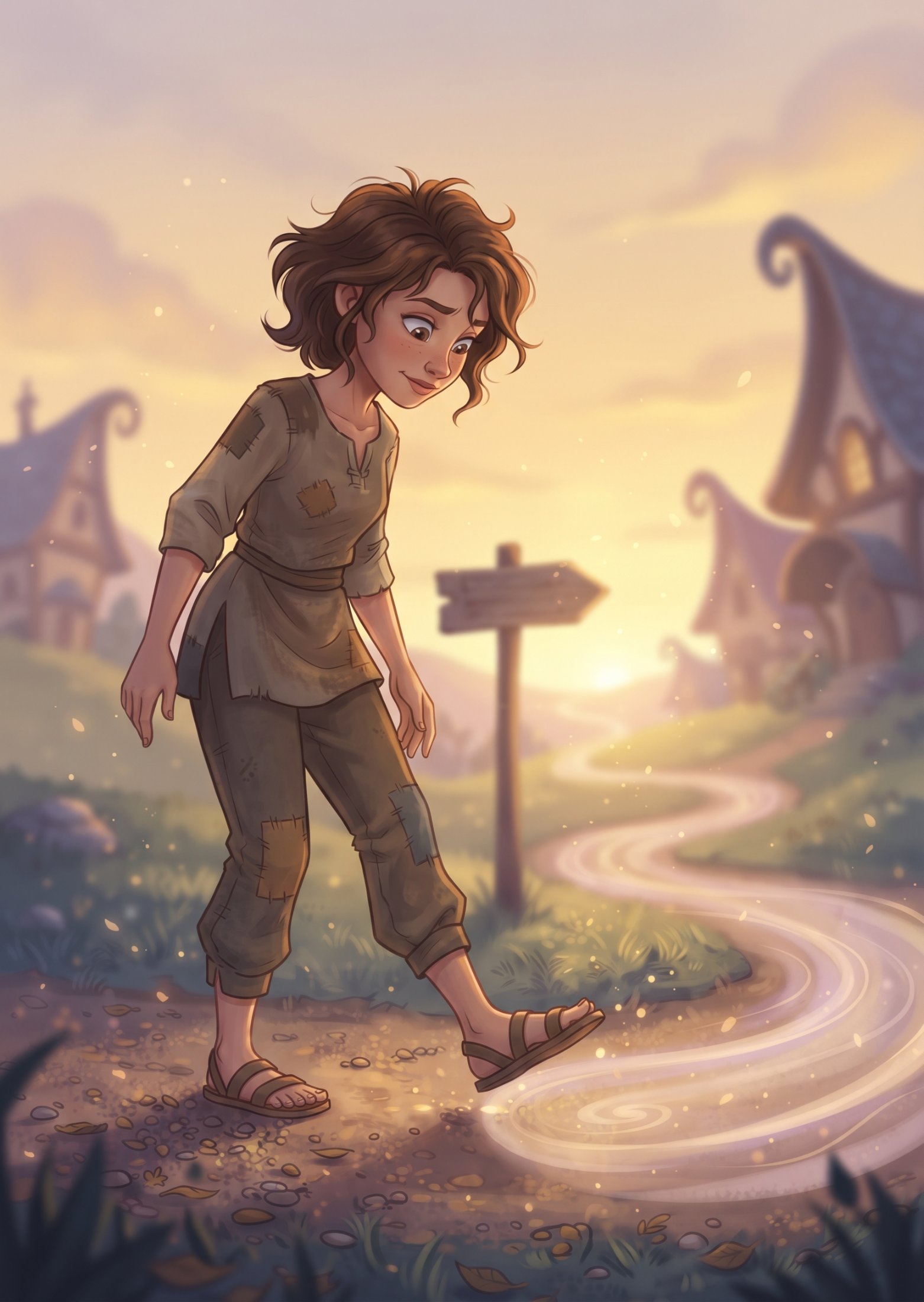 Person taking a first small step forward on a path, symbolizing the start of personal growth and life change